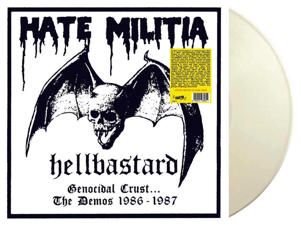 HELLBASTARD - GENOCIDAL CRUST: THE DEMOS 1986 - 1987 (2LP, WHITE, Album, RE) - NEW