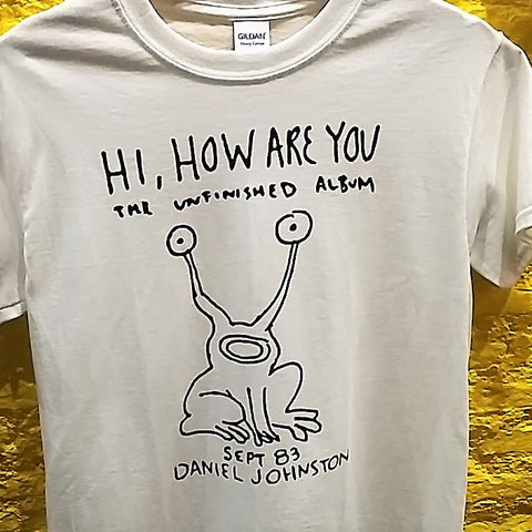 DANIEL JOHNSTON - "Hi, how are you" logo T-SHIRT *** ALL SIZES AVAILABLE ***