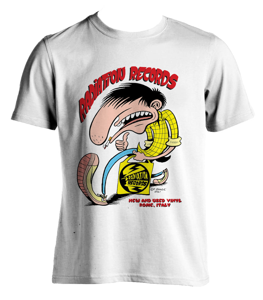 ⚡ RADIATION 15th ANNIVERSARY  MERCH ⚡ PETER BAGGE WHITE T-SHIRT