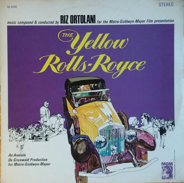 Riz Ortolani - The Yellow Rolls-Royce (Original Soundtrack) (LP, Album) - USED