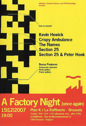 Various - A Factory Night (Once Again) (DVD-V, NTSC, Reg) - NEW