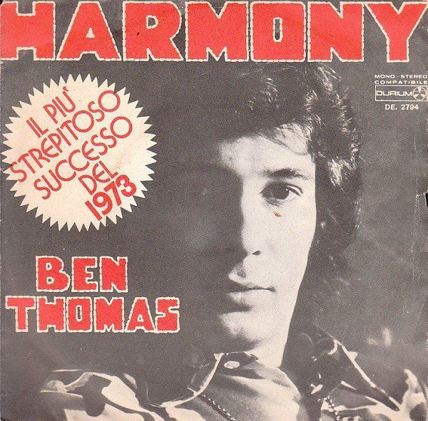 Ben Thomas (2) - Harmony  (7") - USED