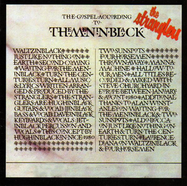 The Stranglers - (The Gospel According To) The Meninblack (CD, Album, RE) - USED