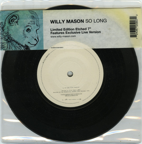 Willy Mason - So Long (Live Version) (7", S/Sided, Etch, Ltd) - USED