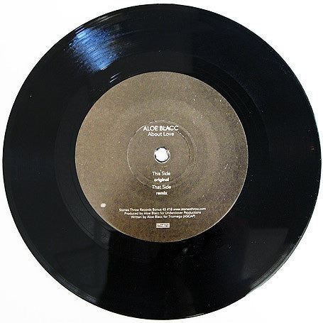Aloe Blacc - About Love (7", Ltd, Promo) - USED