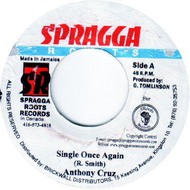 Anthony Cruz - Single Once Again (7") - USED