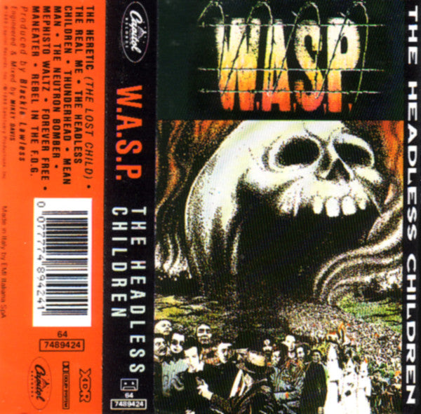 W.A.S.P. - The Headless Children (Cass, Album, Whi) - USED