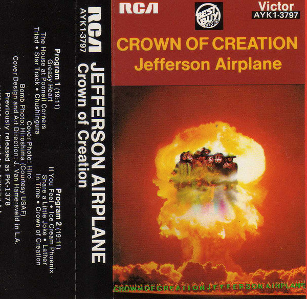 Jefferson Airplane - Crown Of Creation (Cass, Album, RE) - NEW