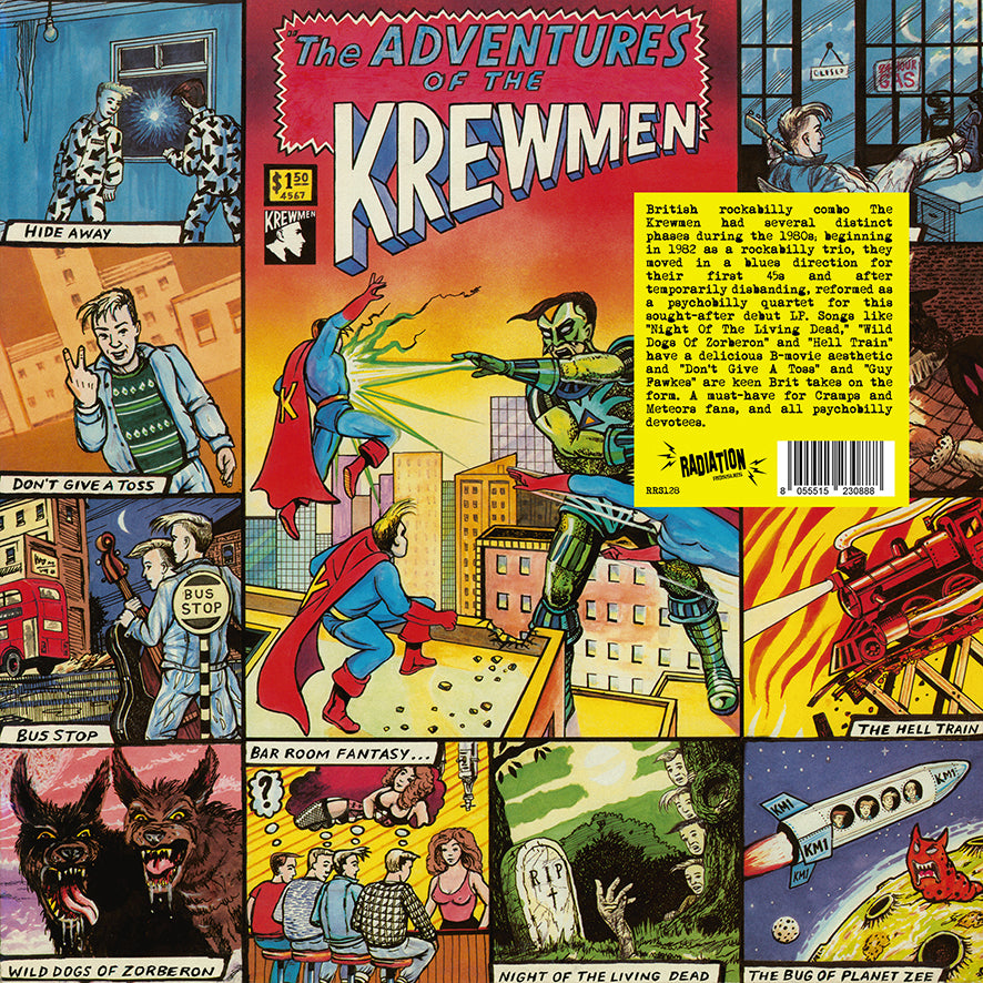 The Krewmen – The Adventures Of The Krewmen (LP, reissue, + POSTER, BLACK VINYL) - NEW