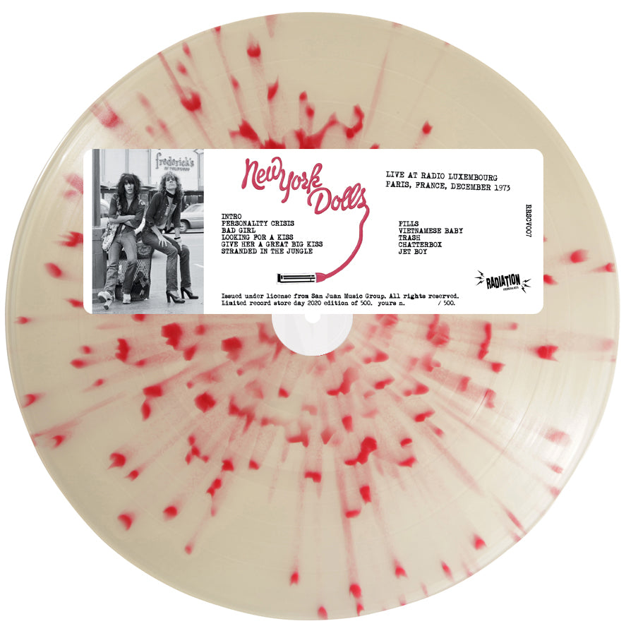 NEW YORK DOLLS - LIVE AT RADIO LUXEMBOURG 1973 (LP, SPLATTER, LIM 500, RSD2020) - NEW