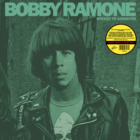 BOBBY RAMONE - Rocket To Kingston (LP, Album, RE, CLEAR VINYL, AUSSIE) - NEW