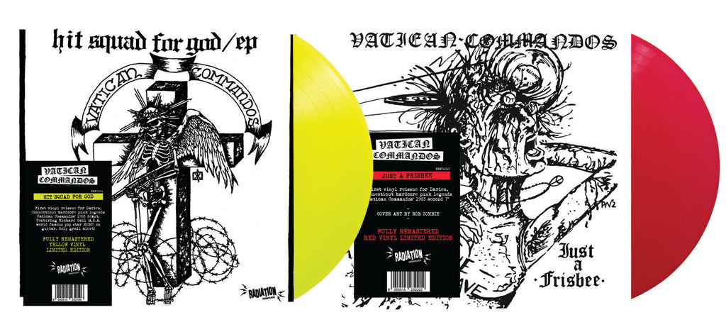 VATICAN COMMANDOS 7" BUNDLE (7", RED, YELLOW, LTD, RE) - NEW