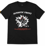 AGNOSTIC FRONT @ RADIATION IN-STORE EVENT T-SHIRT *** S, M, L, XL - BLACK & YELLOW ***