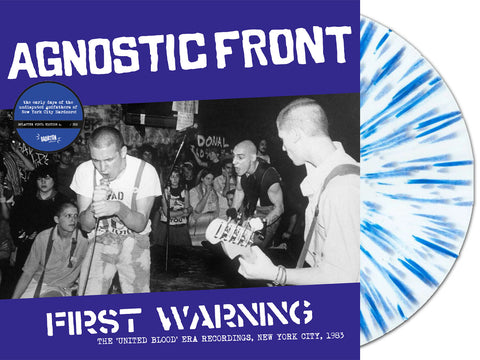 AGNOSTIC FRONT - THE 'UNITED BLOOD'-ERA RECORDINGS, NEW YORK CITY, 1983 (LP, ALBUM, SPLATTER, LTD250, RE) - NEW