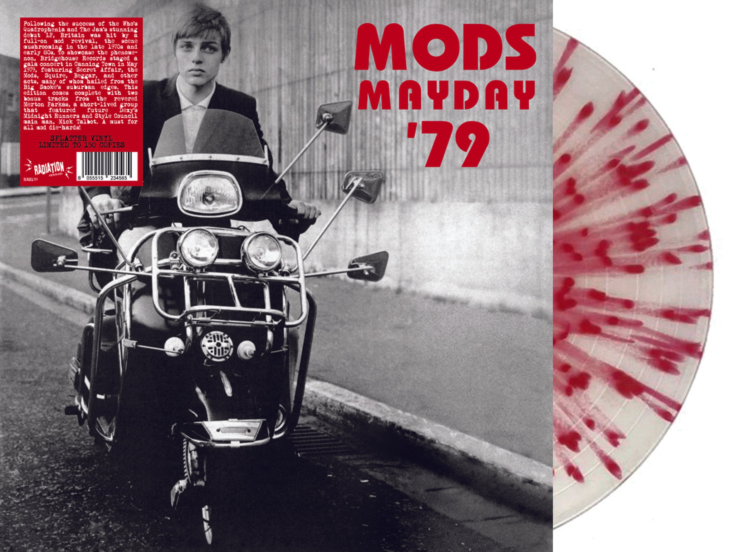 レコード MODS MAYDAY '79 Various – Mods Mayday '79 (LP, Album, Comp, Splatter) - NEW