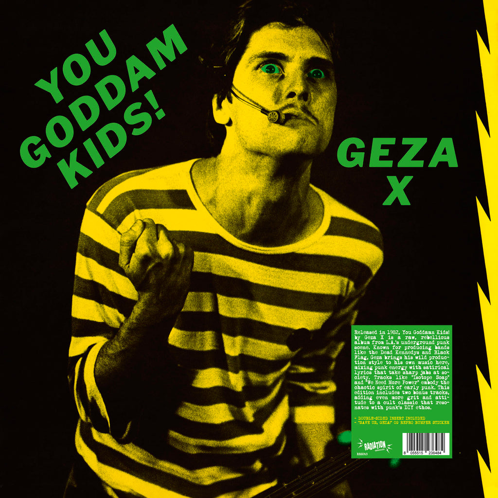 *PRE-ORDER* GEZA X - YOU GODDAMN KIDS (LP, Album, RE) - NEW