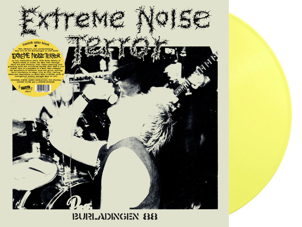 EXTREME NOISE TERROR - BURLADINGEN '88 (LP, Album, RE, COLOR, POSTER, BUMPER STICKER) - NEW