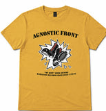 AGNOSTIC FRONT @ RADIATION IN-STORE EVENT T-SHIRT *** S, M, L, XL - BLACK & YELLOW ***
