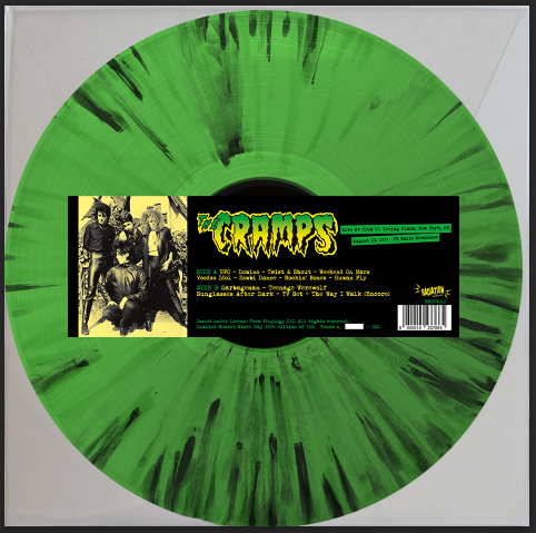 CRAMPS - LIVE AT CLUB 57, IRVING PLAZA, NEW YORK, NY. AUGUST 18, 1979 - FM RADIO BROADCAST   (LP, ALBUM, SPLATTER, LTD, RSD2026) - NEW