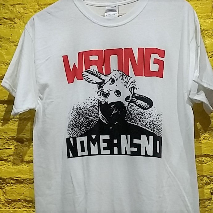 NOMEANSNO - "WRONG" logo T-SHIRT *** All SIZES AVAILABLE ***