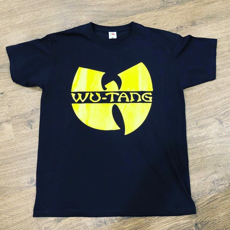WU-TANG CLAN LOGO T-SHIRT BLACK  *** ALL SIZES AVAILABLE ***