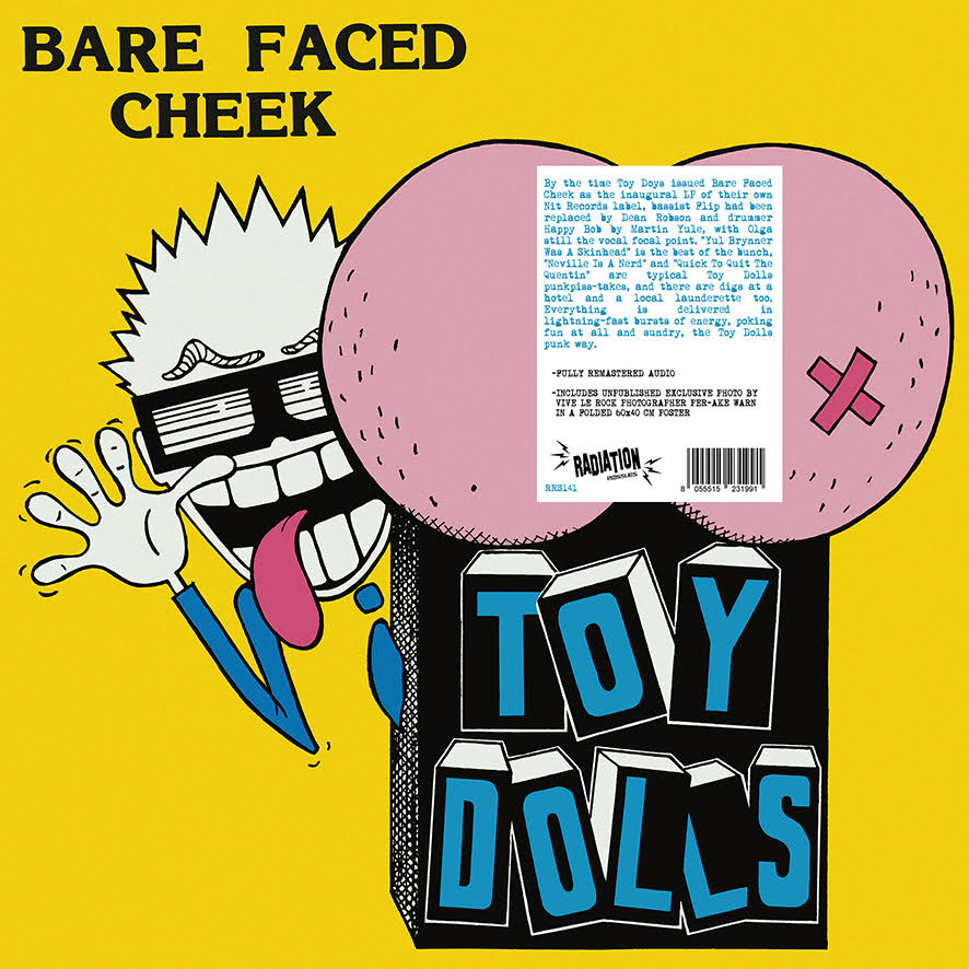 TOY DOLLS - BARE FACED CHEEK (LP, album, RE) - NEW