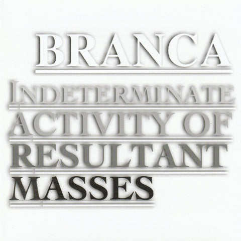 Branca* - Indeterminate Activity Of Resultant Masses (CD, Album) - USED
