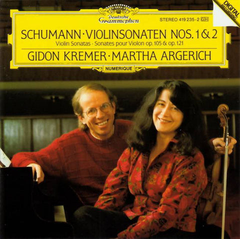 Schumann* · Gidon Kremer · Martha Argerich - Violinsonaten Nos. 1 & 2 (CD, Album, RE) - NEW