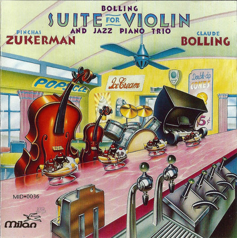 Claude Bolling / Pinchas Zukerman - Suite For Violin And Jazz Piano Trio (CD, Album, RE) - USED