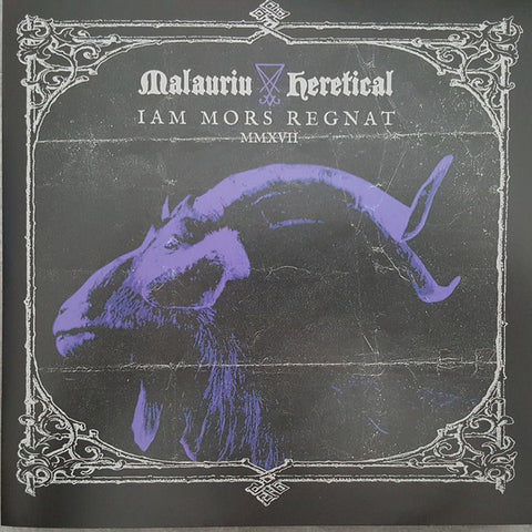 Malauriu / Heretical - Iam Mors Regnat (7", Ltd, Spl + CDr, Spl) - NEW
