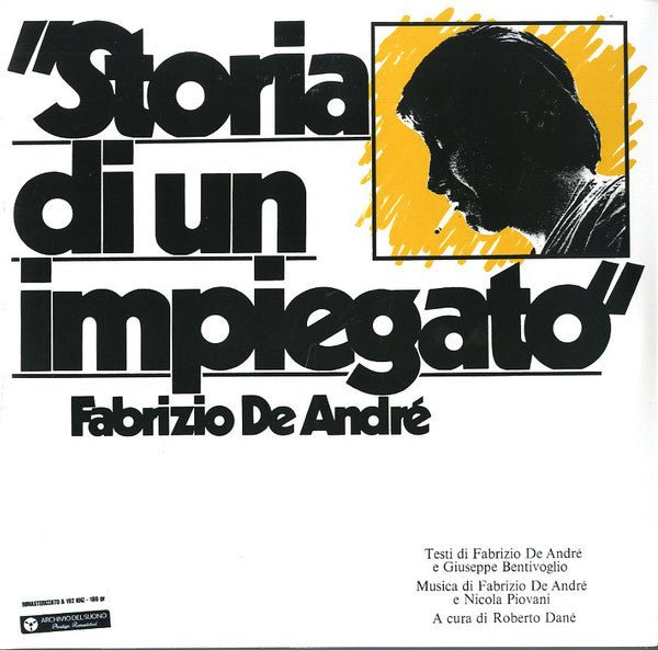 Fabrizio De André - Storia Di Un Impiegato (LP, Album, RE, RM, 180) - NEW