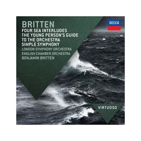 Britten* - The London Symphony Orchestra, English Chamber Orchestra, Benjamin Britten - Four Sea Interludes - The Young Person's Guide To The Orchestra - Simple Symphony (CD, Comp, RE) - NEW