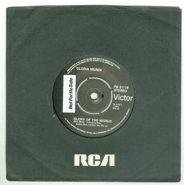 Gloria Mundi - Glory Of The World (7", Com) - USED