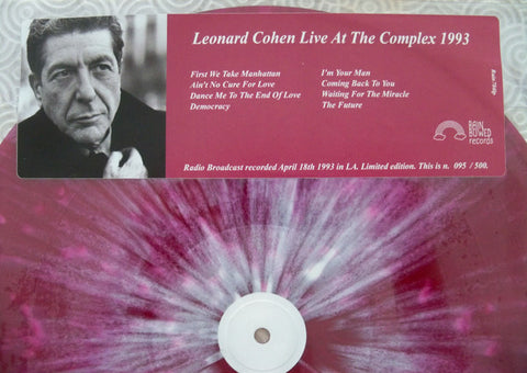 Leonard Cohen - Live at The Complex 1993 (LP, RE, Unofficial) - USED