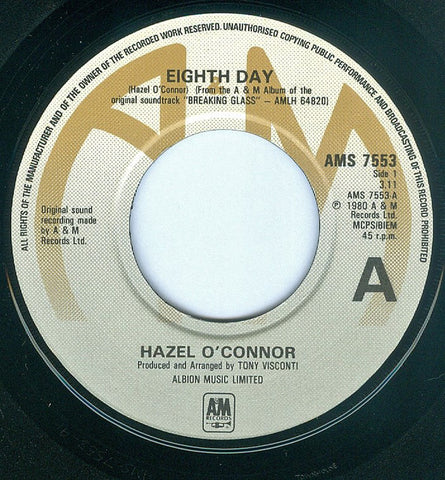 Hazel O'Connor - Eighth Day (7", Single, Lar) - USED