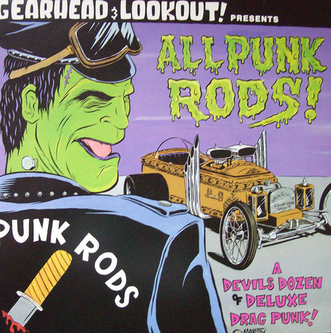 Various - All Punk Rods! (A Devils Dozen Of Deluxe Drag Punk!) (LP, Album, Comp) - USED