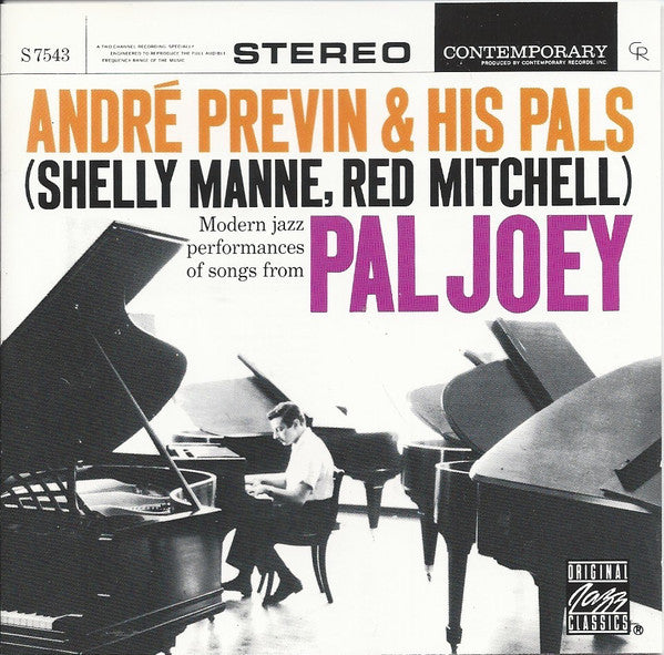 André Previn & His Pals - Modern Jazz Performances Of Songs From Pal Joey (CD, Album, RE, RM) - USED