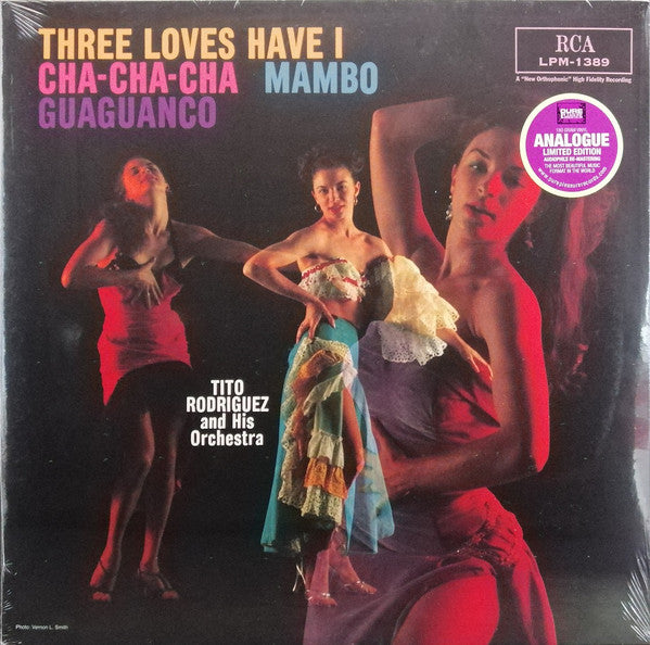 Tito Rodriguez & His Orchestra - Three Loves Have I : Cha-Cha-Cha-Mambo-Guaguanco (LP, Ltd, RE, RM, 180) - USED