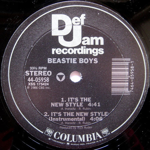 Beastie Boys - It's The New Style / Paul Revere (12") - USED