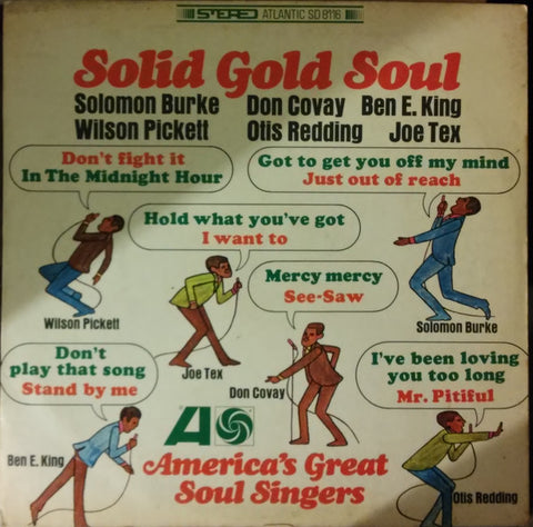 Solomon Burke, Don Covay, Ben E. King, Wilson Pickett, Otis Redding, Joe Tex - Solid Gold Soul (America's Great Soul Singers) (LP, Comp) - USED