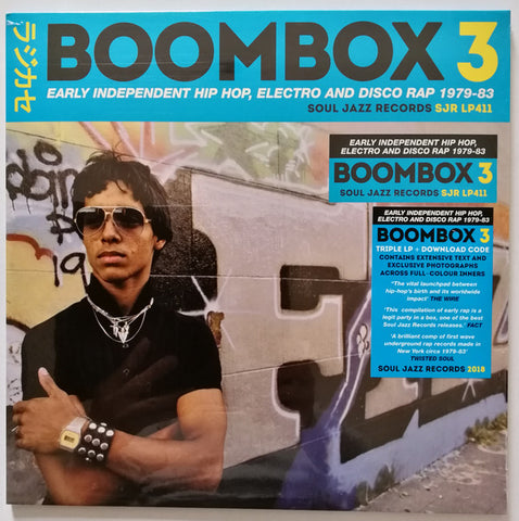 Various - Boombox 3 (Early Independent Hip Hop, Electro And Disco Rap 1979-83) (3xLP, Comp) - NEW