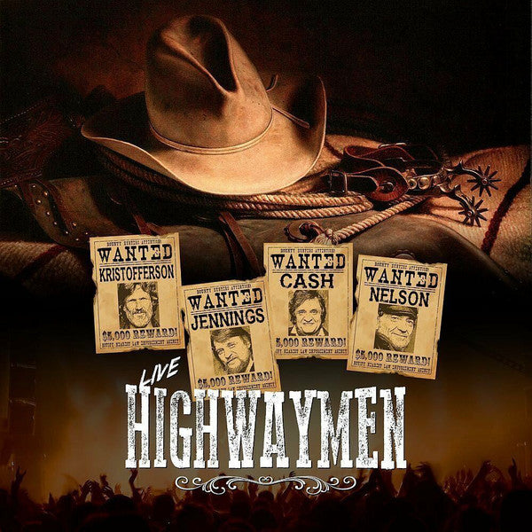 Kristofferson*, Jennings*, Cash*, Nelson*, The Highwaymen - Live Highwaymen (LP, Comp, Unofficial) - NEW
