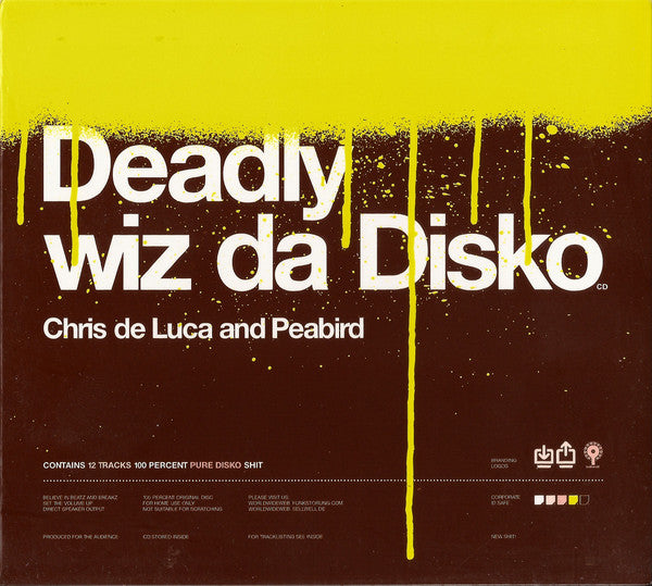 Chris De Luca And Peabird - Deadly Wiz Da Disko (CD, Album) - USED