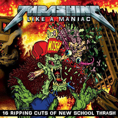 Various - Thrashing Like A Maniac (LP, Comp) - USED