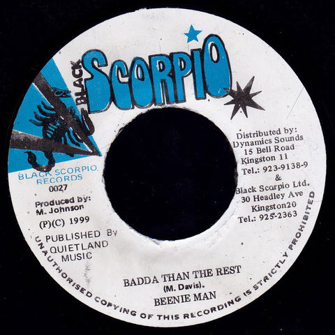 Beenie Man - Badda Than The Rest (7") - USED