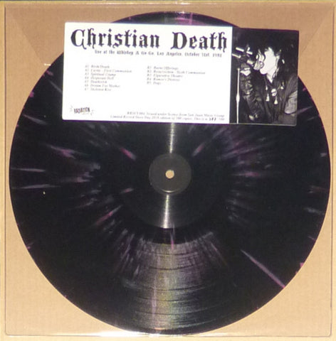 Christian Death - Live At The Whiskey A Go Go, Los Angeles, October 31st, 1981 (LP, Ltd, Num, RE, Bla) - NEW