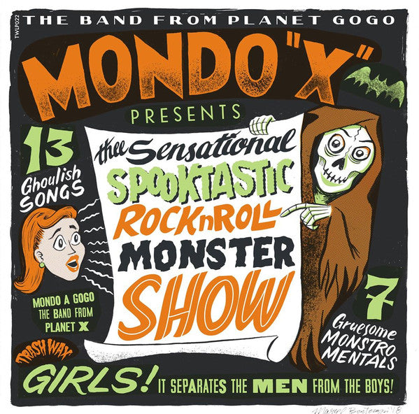 Mondo "X" - The Sensational Spooktastic Rock'n'Roll Monster Show (LP, Ltd, Gre) - NEW