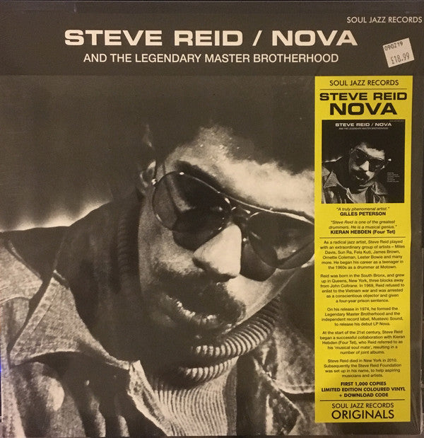 Steve Reid (2) Featuring The Legendary Master Brotherhood - Nova (LP, Album, Ltd, RE, Ora) - NEW