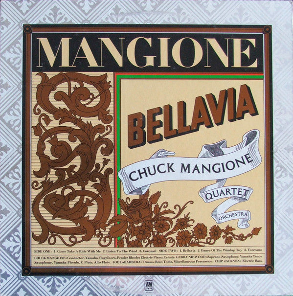 Chuck Mangione - Bellavia (LP, Album) - USED