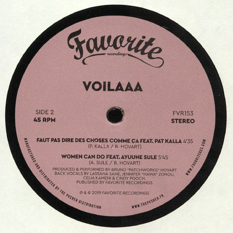 Voilaaa - Tu Mens Devant Moi (12", EP) - NEW